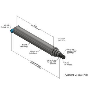 Ang istraktura ng hydraulic cylinder