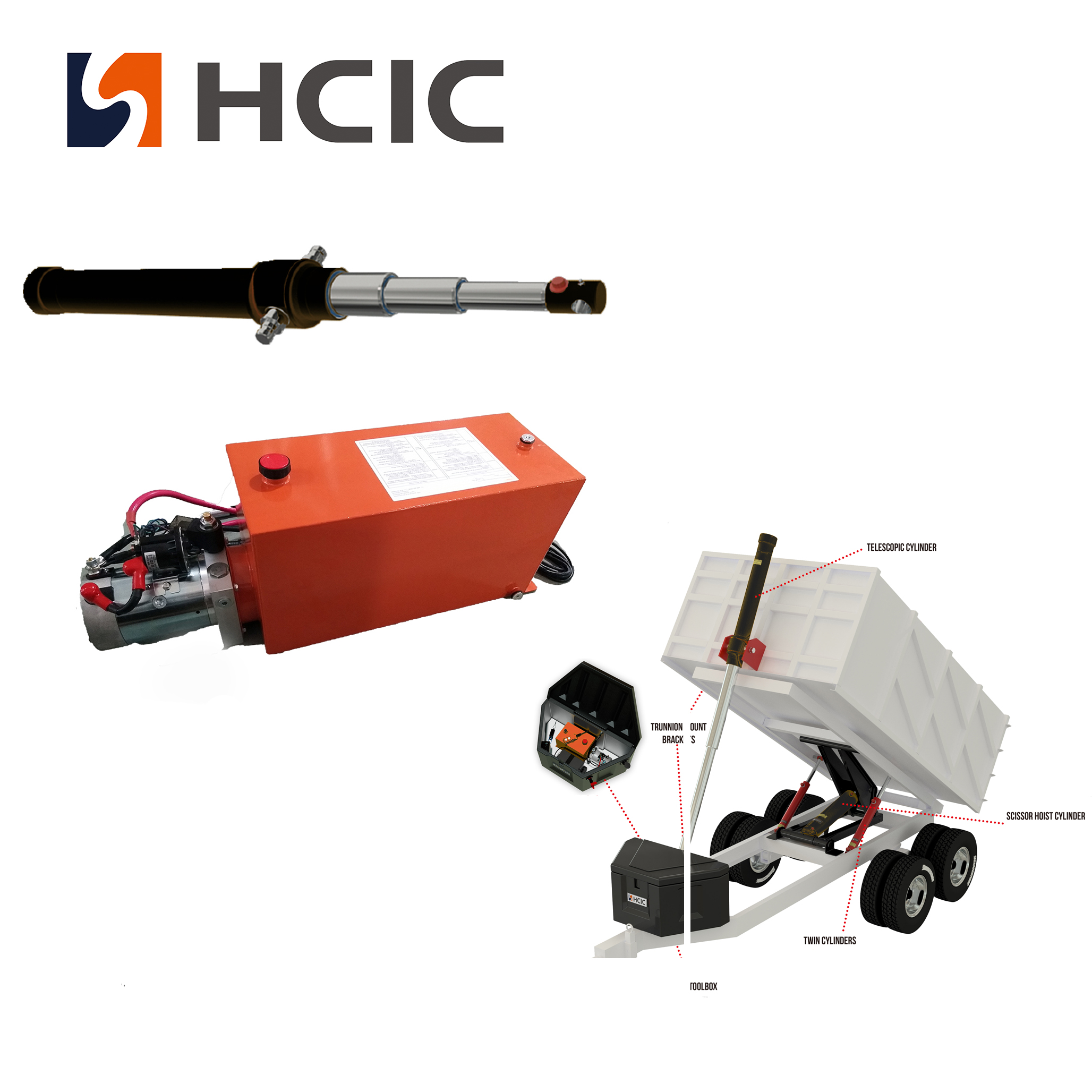 Inihayag ng HCIC ang Compact at Makapangyarihang Hydraulic Cylinder at Power Unit para sa Maliit na Trailer