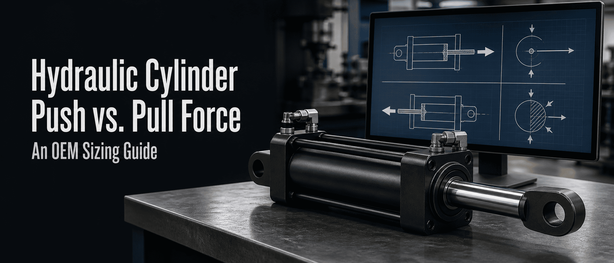 Hydraulic Cylinder Push vs. Pull Force Calculation: Isang OEM Sizing Guide