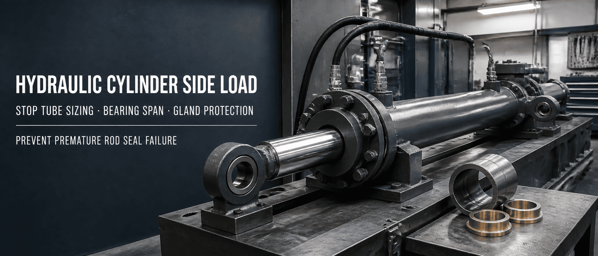 Hydraulic Cylinder Side Load at Stop Tube Sizing: Paano Inalis ng mga OEM Engineer ang Gland Galling at Seal Blowout