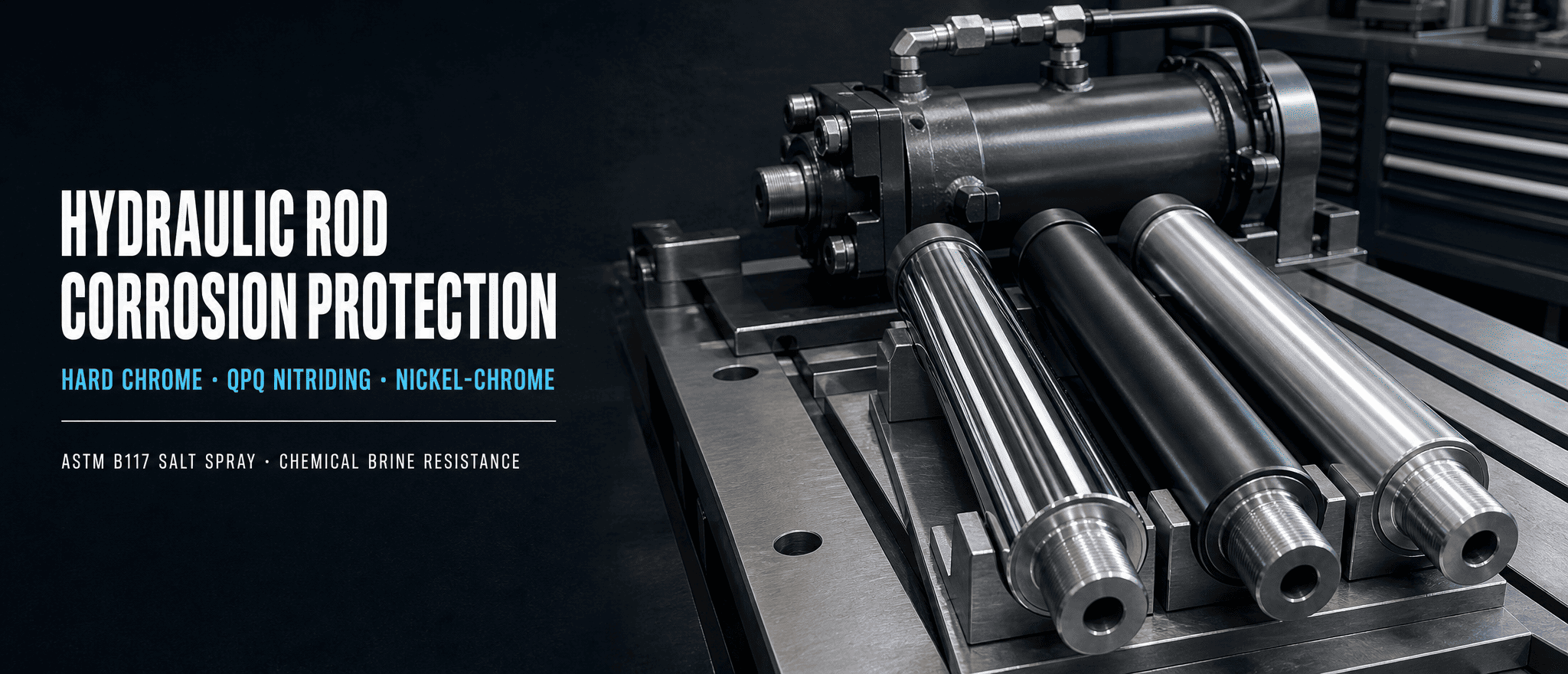 Hydraulic Cylinder Rod Corrosion Protection: Hard Chrome vs. QPQ vs. Nickel-Chrome sa Malupit na kapaligiran