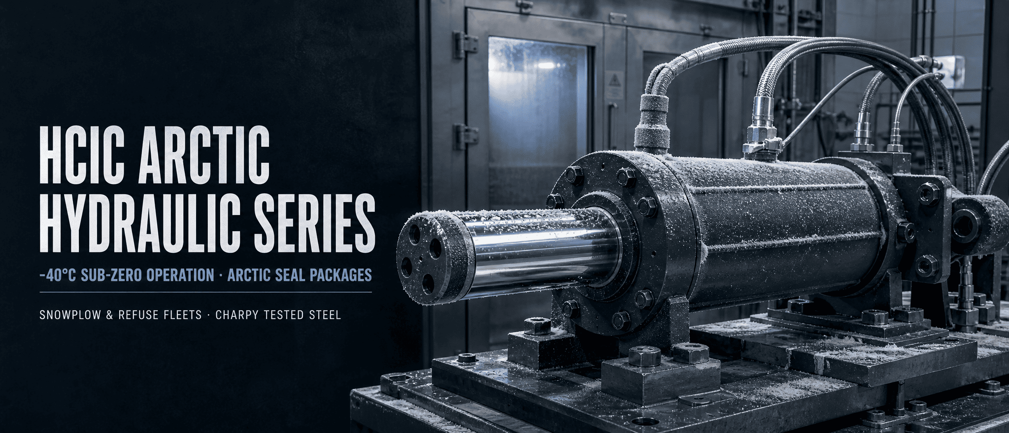 Inilunsad ng HCIC ang -40°C Extreme Cold-Weather Hydraulic Cylinder Series na may Arctic Seal Packages para sa North American Fleets