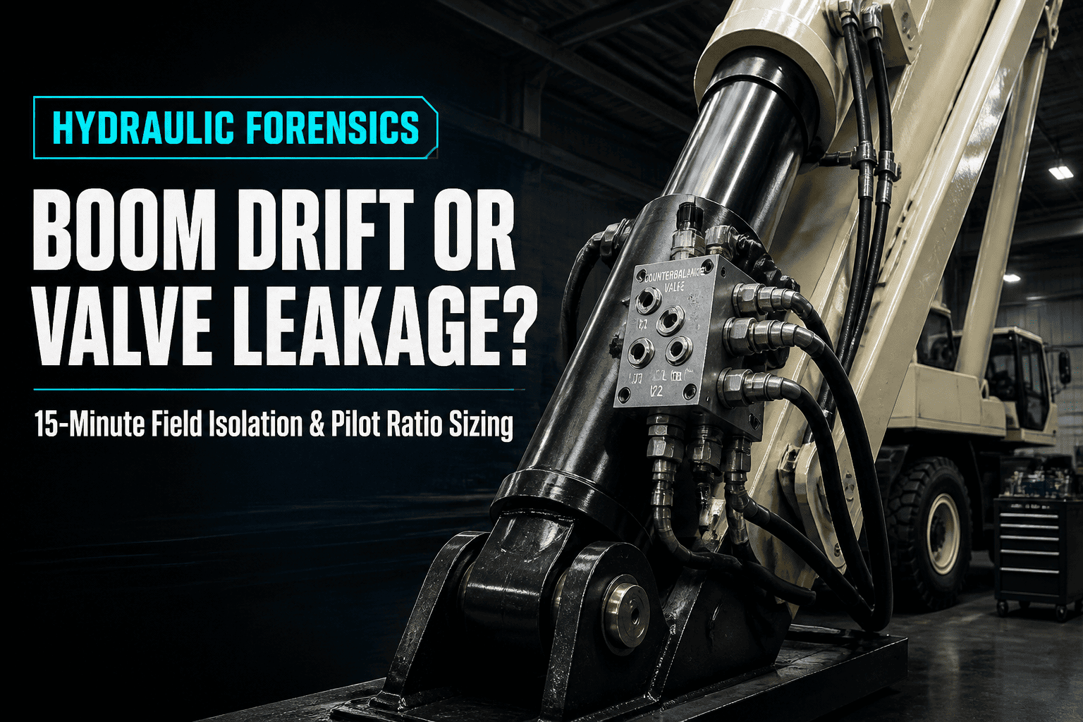 Hydraulic Cylinder Drift at Counterbalance Valve Hunting: Diagnostic Forensics para sa Heavy Equipment Booms