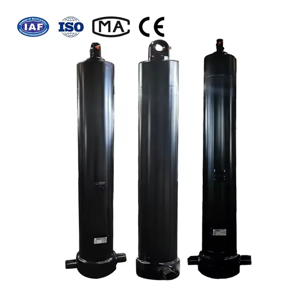 3-Stage Pin-to-Pin Telescopic Hydraulic Cylinder para sa mga Dump Bodies