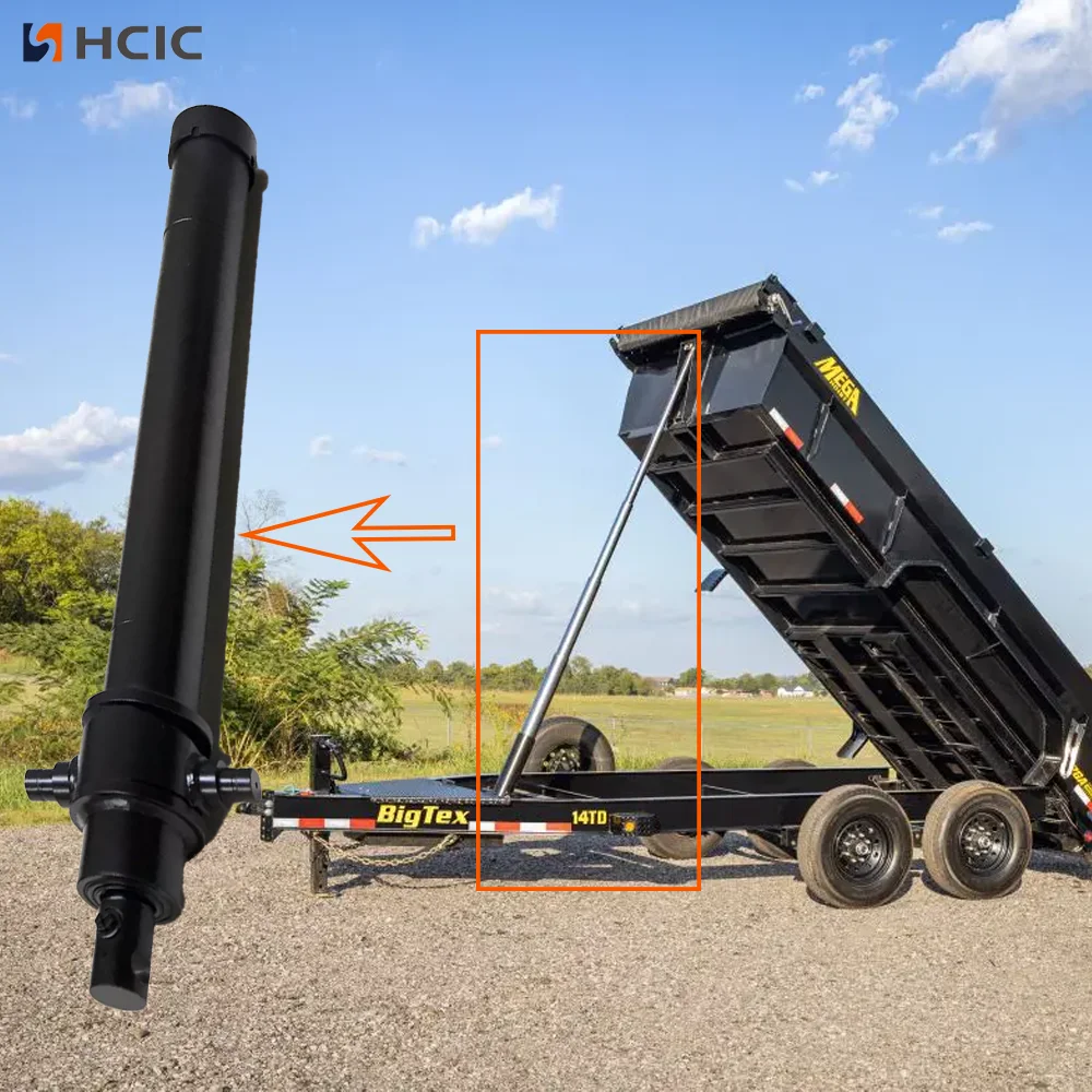 4-Stage Underbody Telescopic Tipping Cylinder para sa Heavy Dump Trailer