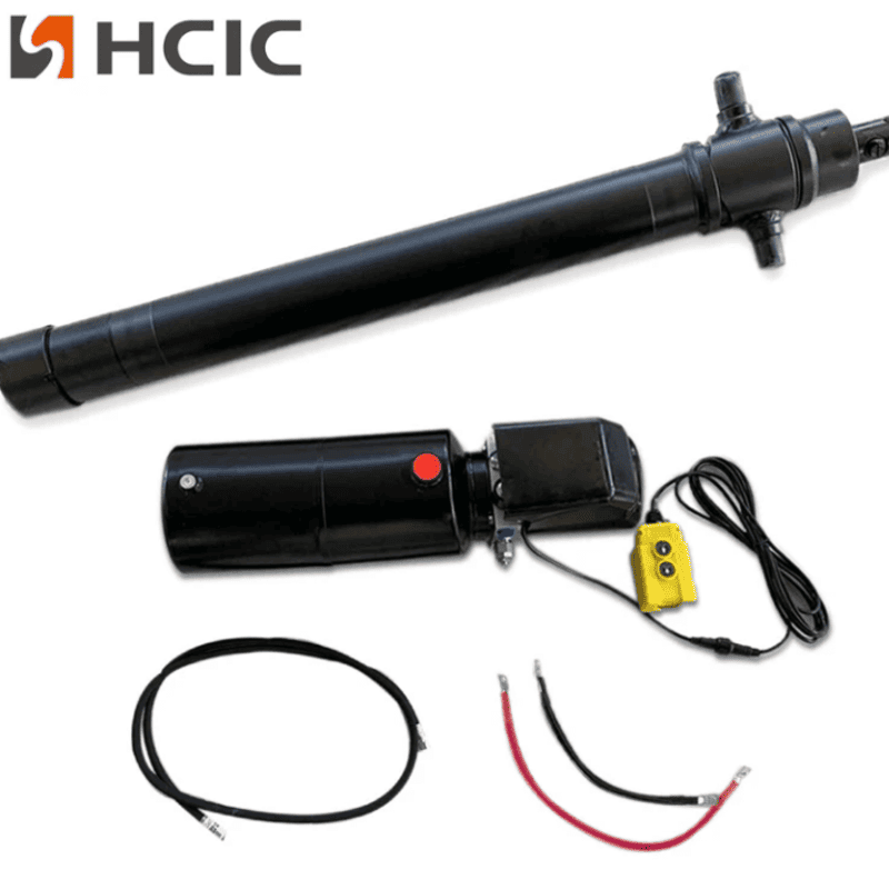 4TG-E90-1000 Trailer Hydraulic Cylinder + Custom Power Unit Combo