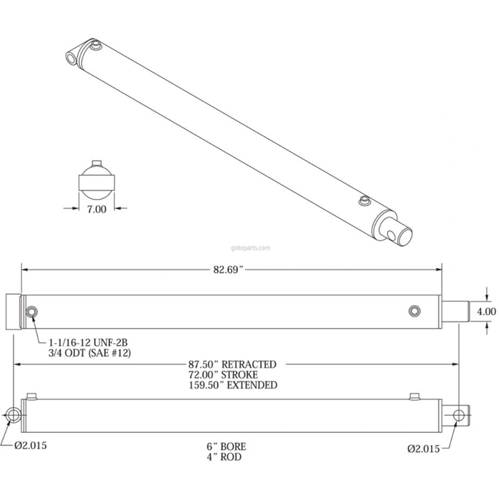 6 Inch Hydraulic Cylinder