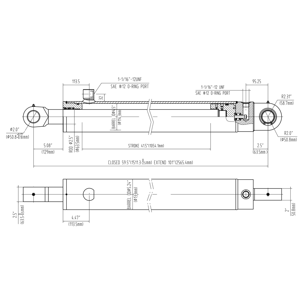 Arm Cylinder Cushioned