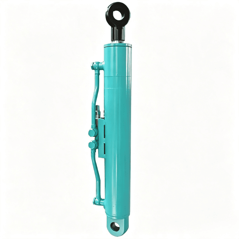 Front-end loader boom hydraulic cylinder