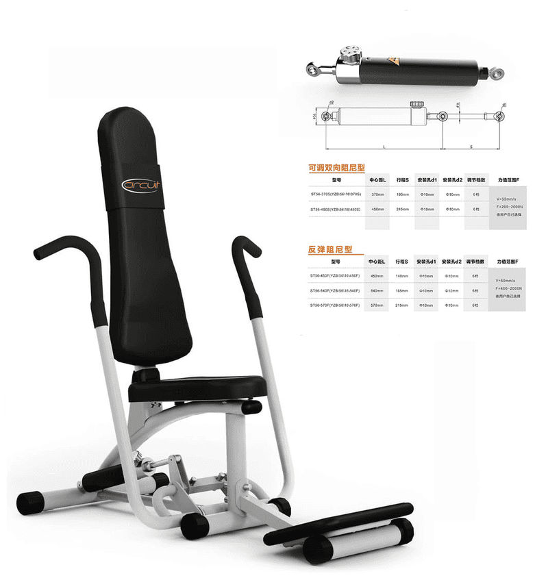 Hydraulic Cylinder para sa Fitness Equipment