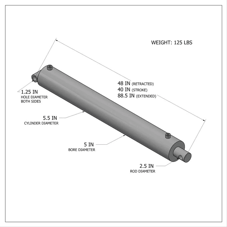 Hydraulic Non-Bypass Cylinder