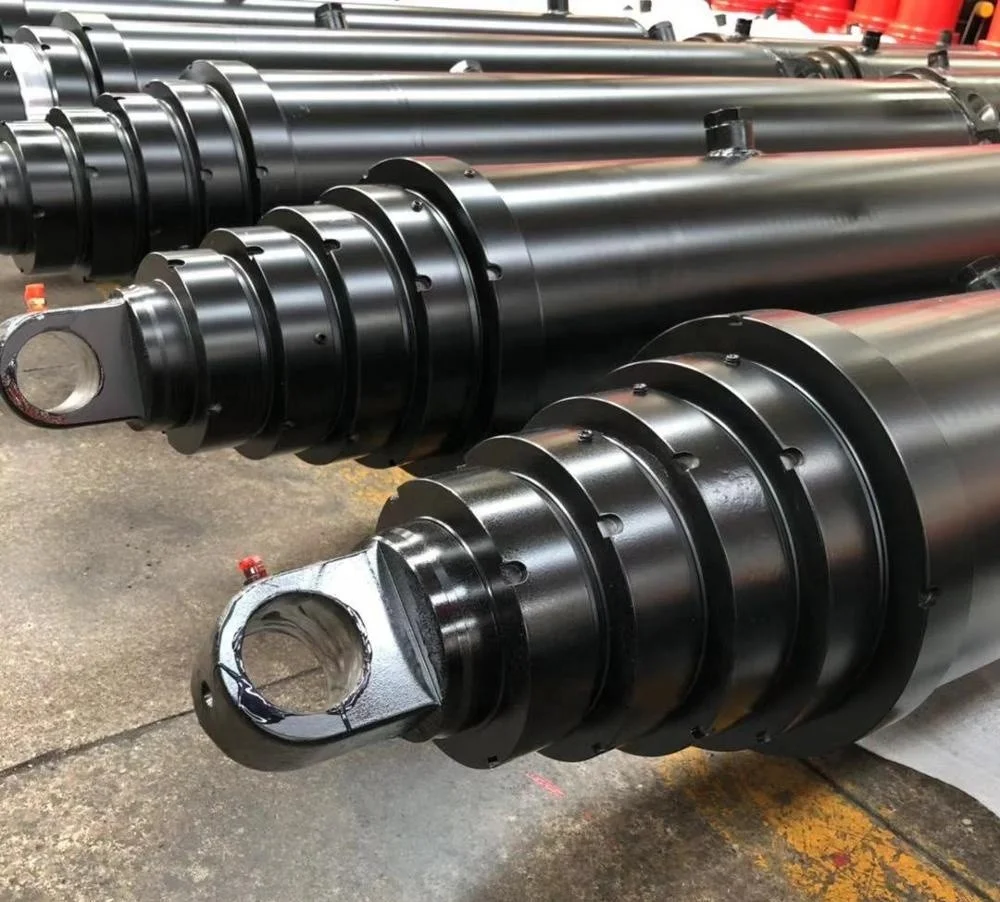 Multi-Stage Telescopic Hydraulic Cylinder
