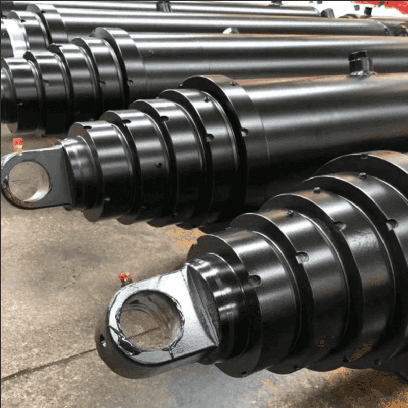 Multi-Stage Telescopic Hydraulic Cylinder