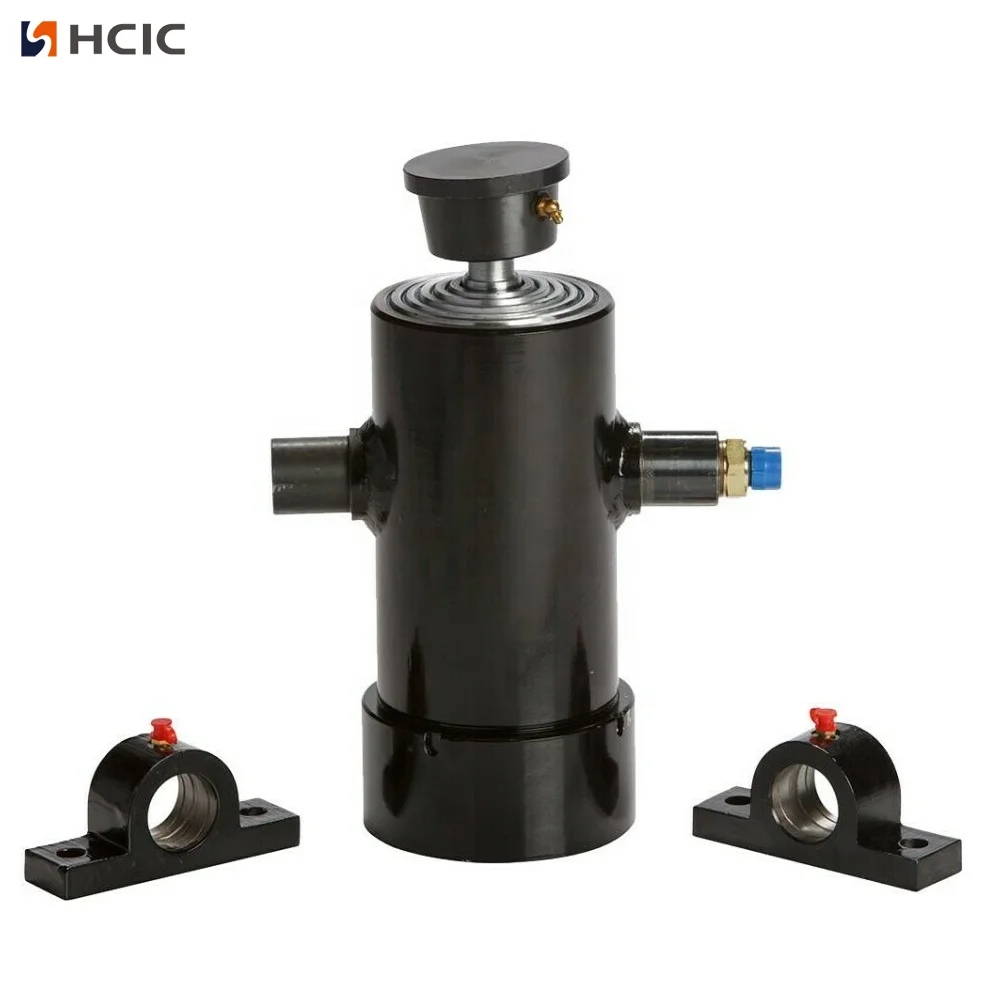 Pagkiling ng Trailer Chassis Maliit na Telescopic Hydraulic Cylinder